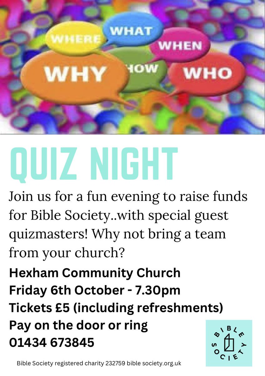 Bible Society Hexham (@biblesocietyhex) on Twitter photo 