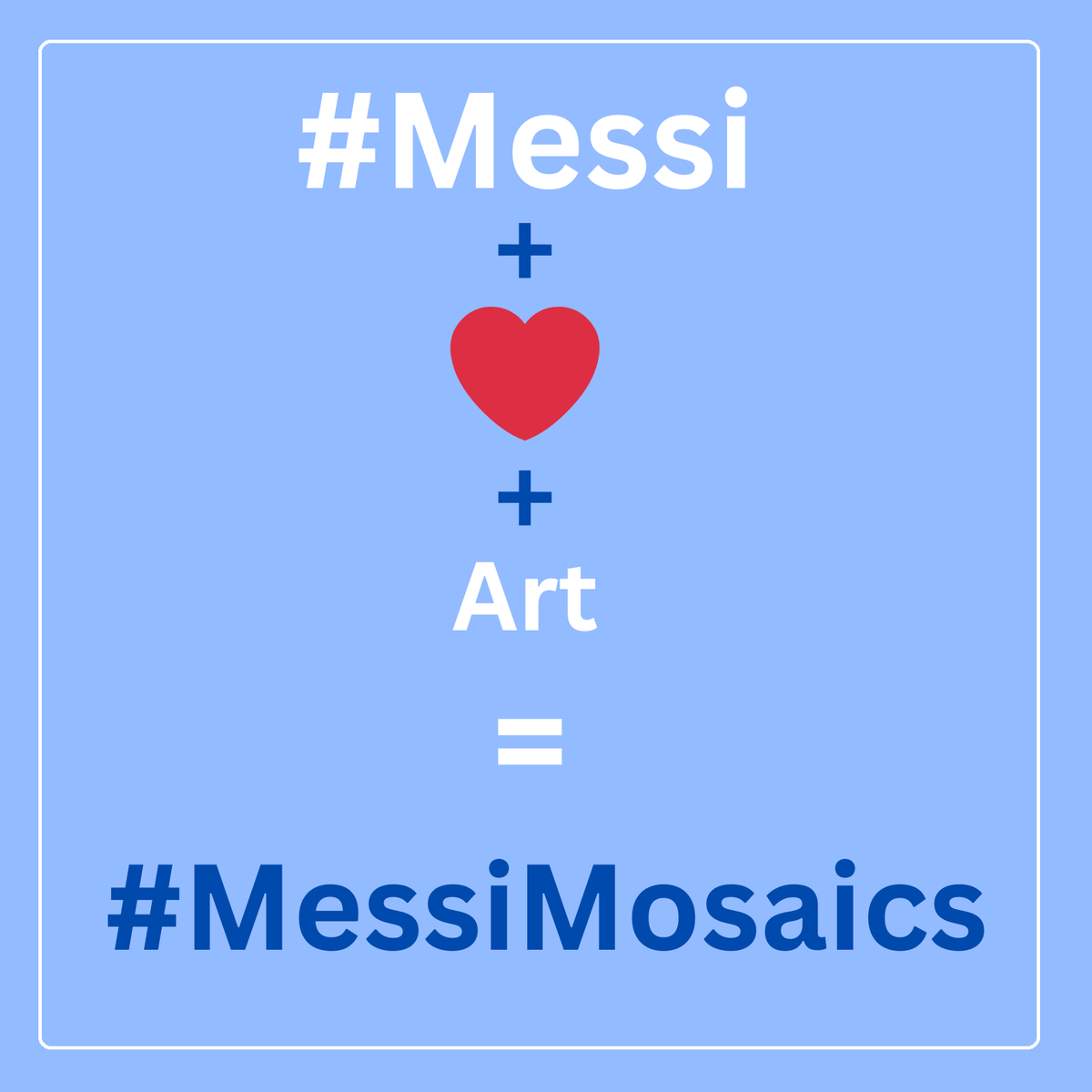MessiMosaics's tweet photo. Love and Passion for #Messi𓃵  Expressed Through Art ❤️

#messimosacis #NFTs  #nftart #nftcollector #BarcelonaSC #InterMiamiCF https://t.co/xeNz5ff8jm