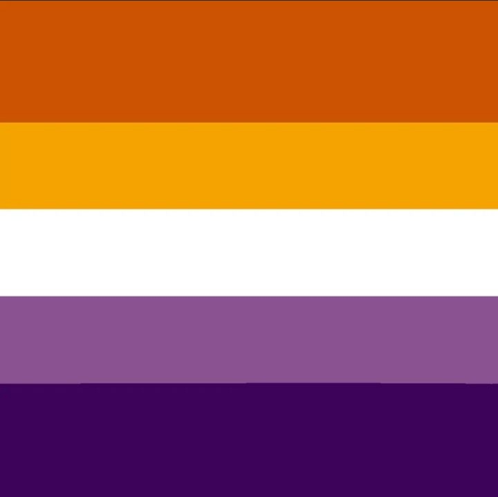 Lesbian pride flag colorpicked from Rayman