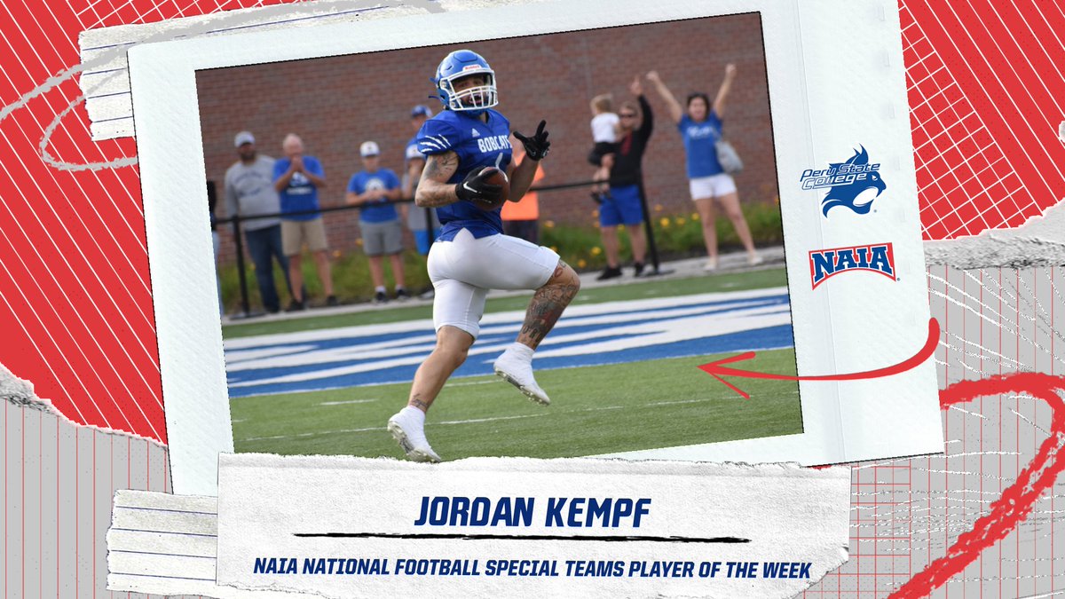 🏈, Congratulations to Jordan Kempf of @pscbobcats on his selection as the @NAIA National Special Teams Player of the Week! naia.org/sports/fball/2…