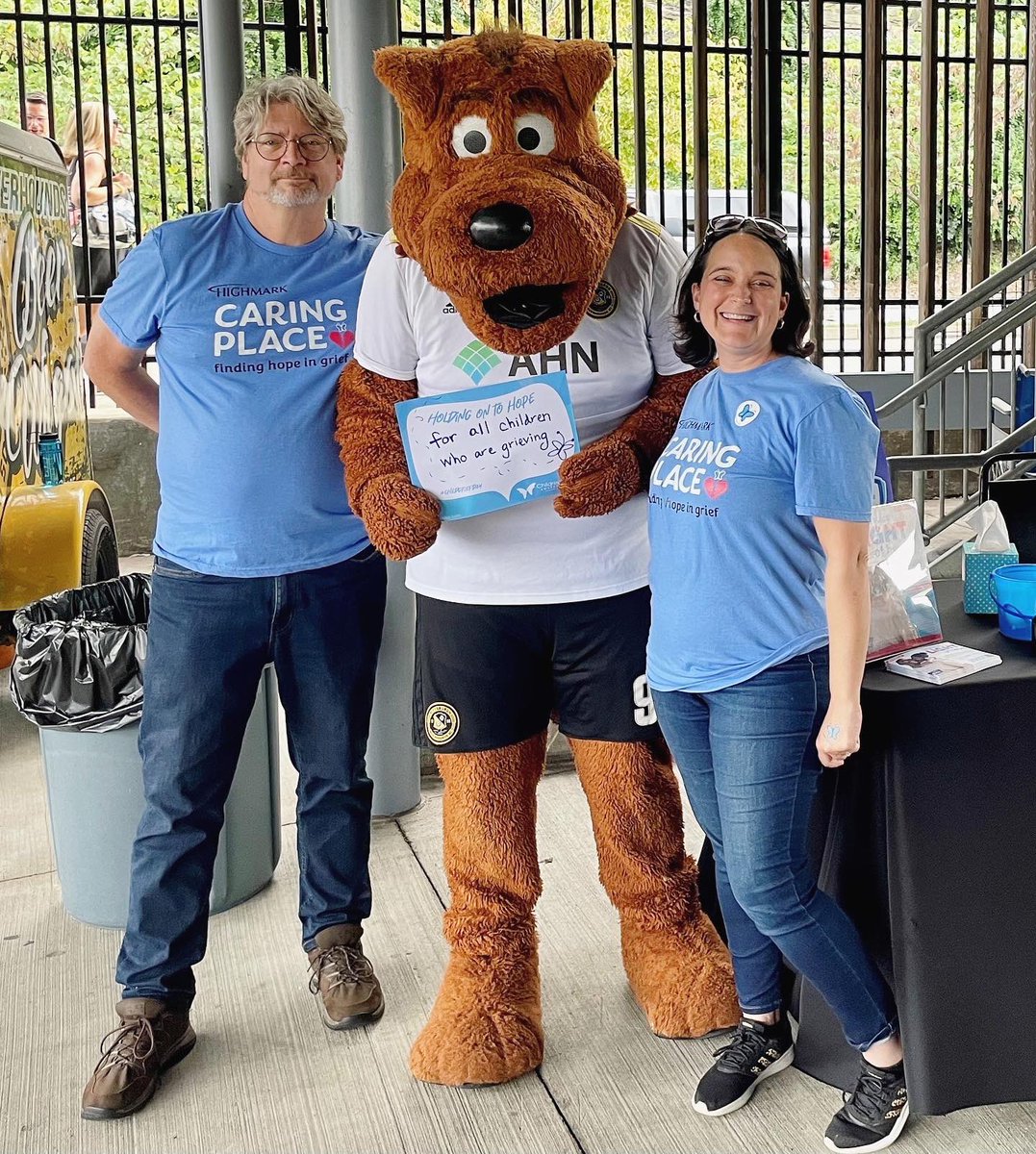 HighmarkCaring's tweet photo. THANK YOU to @RiverhoundsSC for having us at Saturday's game to raise awareness and to spread #HOPE for children and families who are grieving.
 
Want to WIN tickets to watch the Riverhounds? BID NOW at https://t.co/UiQC1PyrPI – part of our Light of Hope Auction!
@Highmark_BCBS https://t.co/n60j2ry0eW