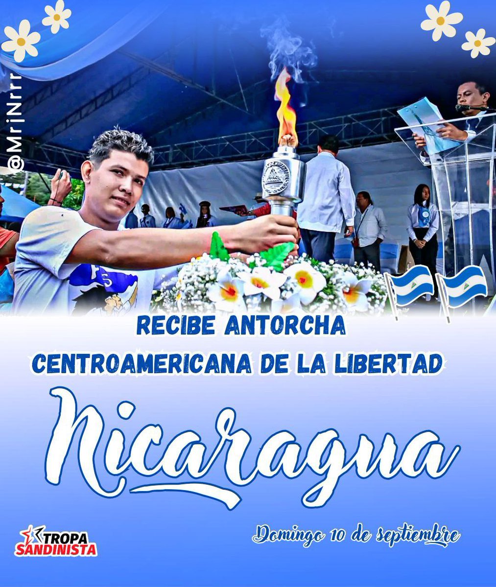 Linda antorcha que ilumina la Paz, el Amor, la Armonía entre los pueblos, la Unidad Centroamericana, misma que derrotó el filibusterismo imperial.
#Nicaragua
#PatriaBenditayLibre
#AmoraNicaragua