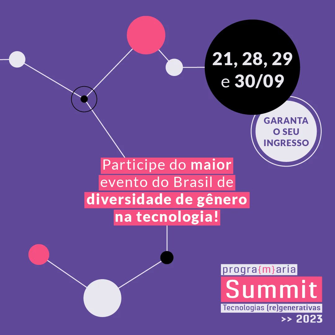programaria's tweet image. O Banco PAN está com a gente de novo em mais uma edição do #PrograMariaSummit 🤩 Essa é uma parceria de sucesso que amamos ter! buff.ly/3YbonO9