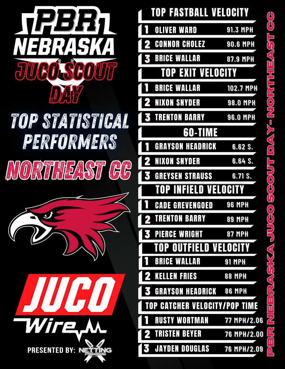 𝐍𝐎𝐑𝐓𝐇𝐄𝐀𝐒𝐓 𝐂𝐂 | 𝐒𝐓𝐀𝐓 𝐋𝐄𝐀𝐃𝐄𝐑𝐒

Check out the leaders in these top categories.

<a href="/NortheastCCBSB/">Northeast Baseball</a>  x @PBR_JUCO 

📊 loom.ly/HM1ggaI
