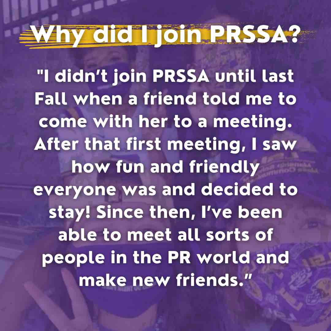 PRSSA at LSU 🐯 tweet media