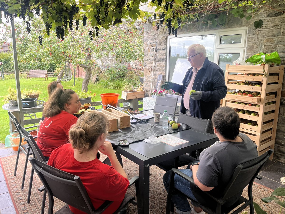 A group of our team spent the day at <a href="/MossRoseCtg/">Moss-Rose Cottage</a> helping set up for the new term. Picking apples, cleaning, preparing flower beds and interacting with colleagues and volunteers. Thank you <a href="/HughJamesLegal/">Hugh James</a>  for providing an opportunity to support a fabulous local CIC!