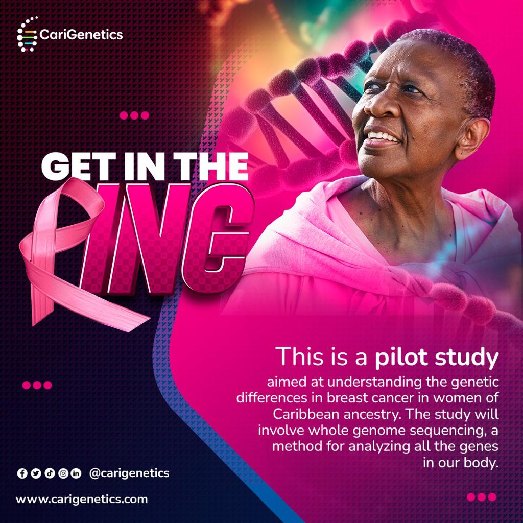 This is a Pilot Study. Let's unite and break barriers to pave the way for groundbreaking scientific data on breast cancer in Black women. 
 #GetInTheRing #CariGenetics #BreastCancerResearch #BlackWomenInScience #SistersSupportingSisters 🧬
