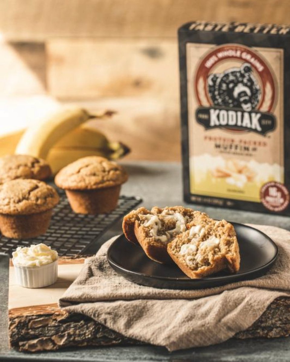 NEW Banana Muffin & Quick Bread Mix. Time to preheat the oven and go bananas: kodiakcakes.com/products/banan…