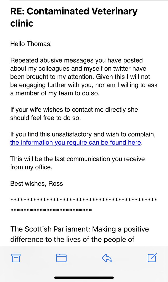 IngrameThomas's tweet image. I have been that abusive I’m one of the only people in Scotland he’s not blocked . I’m calling you out @Ross_Greer , you have seriously discriminated against me and victim shamed me for being a critic .
You should resign immediately.