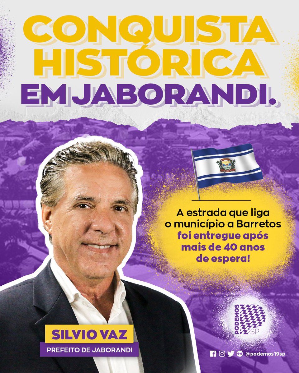 podemos19sp's tweet photo. A nova estrada vicinal que liga Jaborandi a Barretos já é realidade e foi entregue na gestão do nosso prefeito Silvio Vaz.

Essa conquista colocou fim a uma espera de mais de 40 anos, e já está beneficiando a população da região, o comércio e o turismo locais. 🚙

Parabéns! https://t.co/lYFMSW1PSg