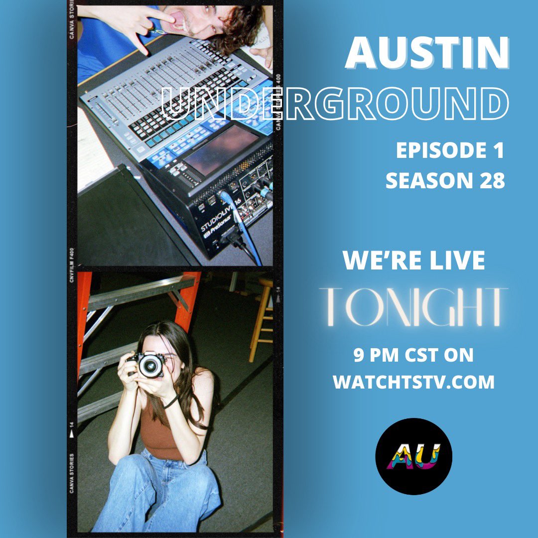 WE’RE BACK! 🎬📸

We’re back for our FIRST EPISODE of our 28th SEASON! 🥳

Watch Austin Underground @ 9PM CST ON TSTV⭐️

 watchtstv.com

#UTAustin #ATX #Music