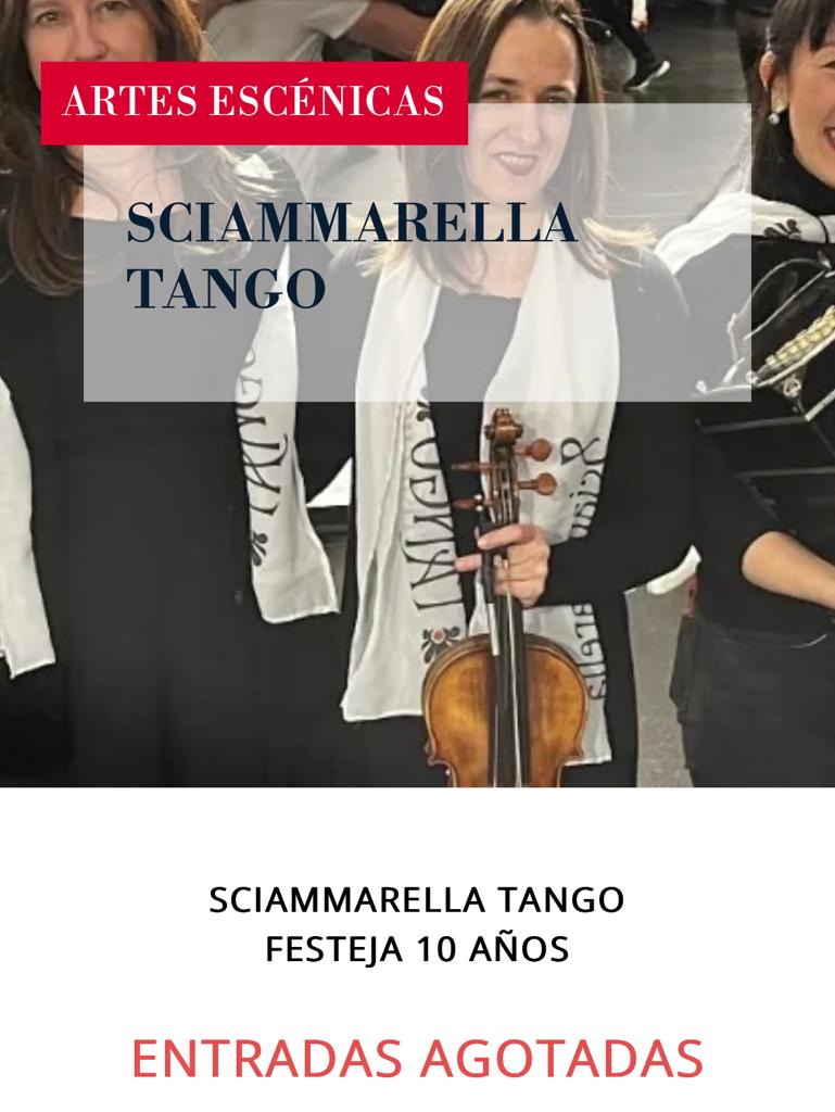 Entradas #agotadas para el concierto aniversario de <a href="/LasSciammarella/">Sciammarella Tango</a> en la <a href="/AlianzaFBsAs/">AlianzaFrancesaBsAs</a> del miércoles 13 de septiembre de 2013 a las 20h.