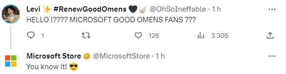 FYeahGoodOmens's tweet photo. Somethimes fans are the unexpected ones :D #GoodOmens #GoodOmens2 https://t.co/dOvrdzhdg6