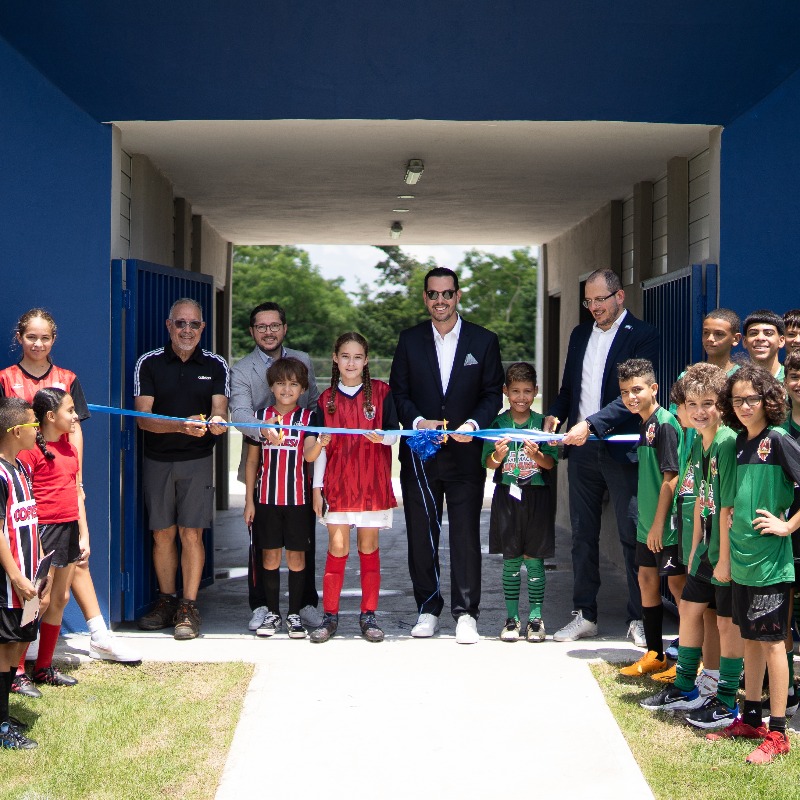 FIFAcom's tweet photo. Helping drive the game forward in Puerto Rico 🇵🇷

With support from FIFA Forward funding, @FPFPuertoRico has opened a new youth and technical development centre, providing elite teams across all categories with optimal facilities.