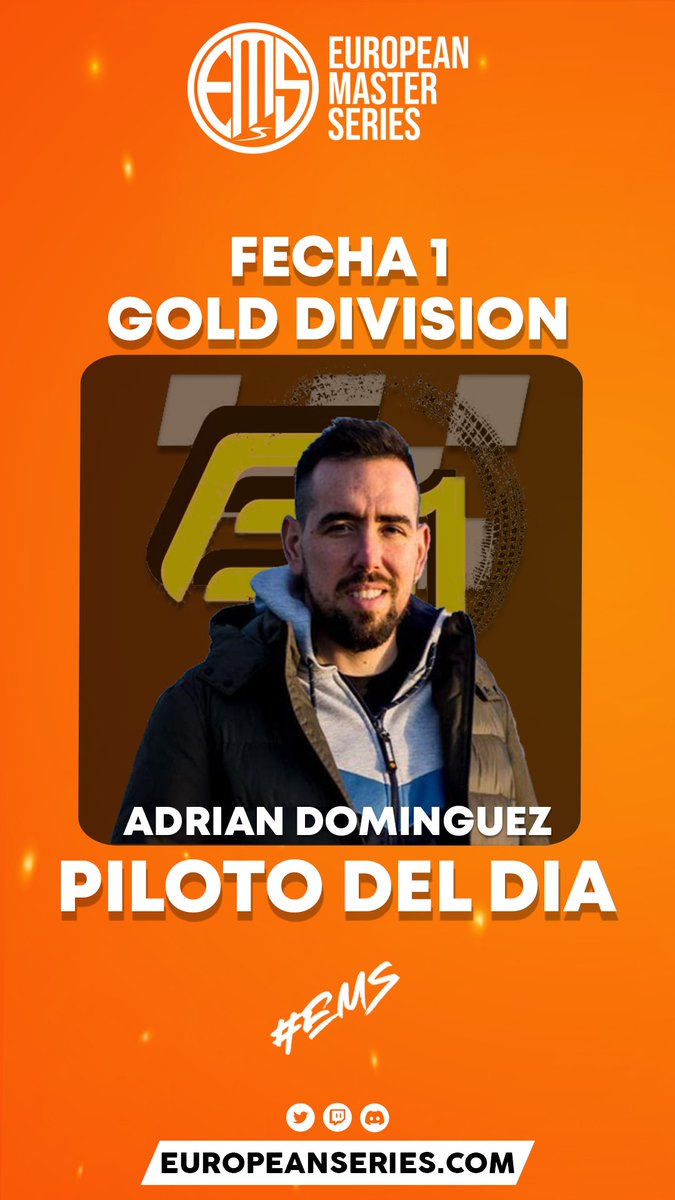 EMS_iRacing's tweet image. Adrián Domínguez de @E41SRT se lleva el Piloto del Día en esta primera fecha! 🏆🏁

#EMS