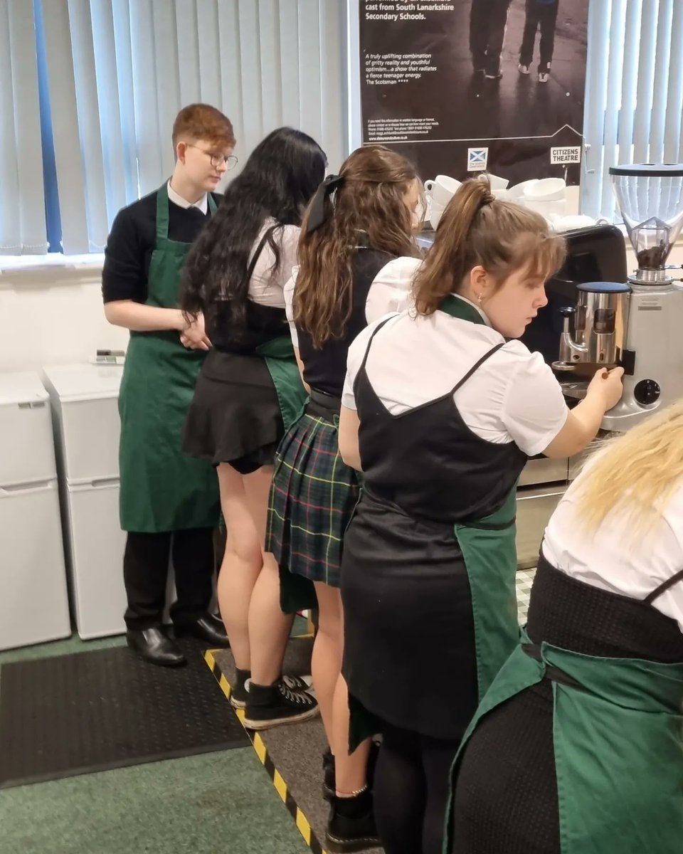 JOHSDYW's tweet photo. Congratulations to Breagha Philpott who is employee of the month. Breagha is a great asset to the team, helping out in all roles that help make Cuppa J.O delivery service run smoothly. Breagha is so competent, she now helps train other pupils. Proud teacher ☕️
@StJOHS https://t.co/6ET3snejtn