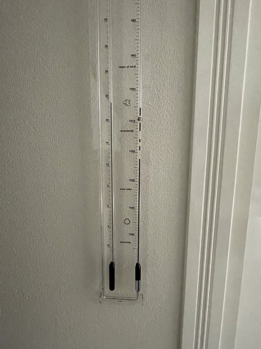 Met verplaatsen, is er lucht in de kolom van mijn contrabarometer gekomen. Wie weet hoe ik dat op een verantwoorde wijze kan verwijderen? #dtv