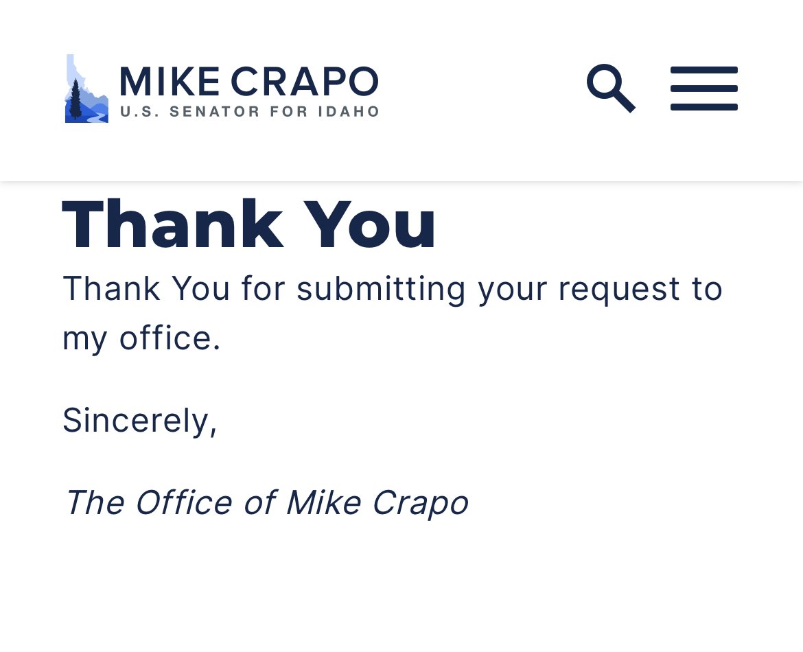 Senator <a href="/MikeCrapo/">Senator Mike Crapo</a> I sent you a message on your website.

You have Market participants like @Dougielarge who is a market maker of <a href="/VirtuFinancial/">Virtu Financial</a> who thinks it’s funny to taunt retail investors on the issue of naked short selling.