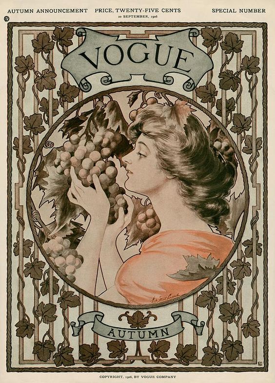 Front cover of Vogue, September 1906.