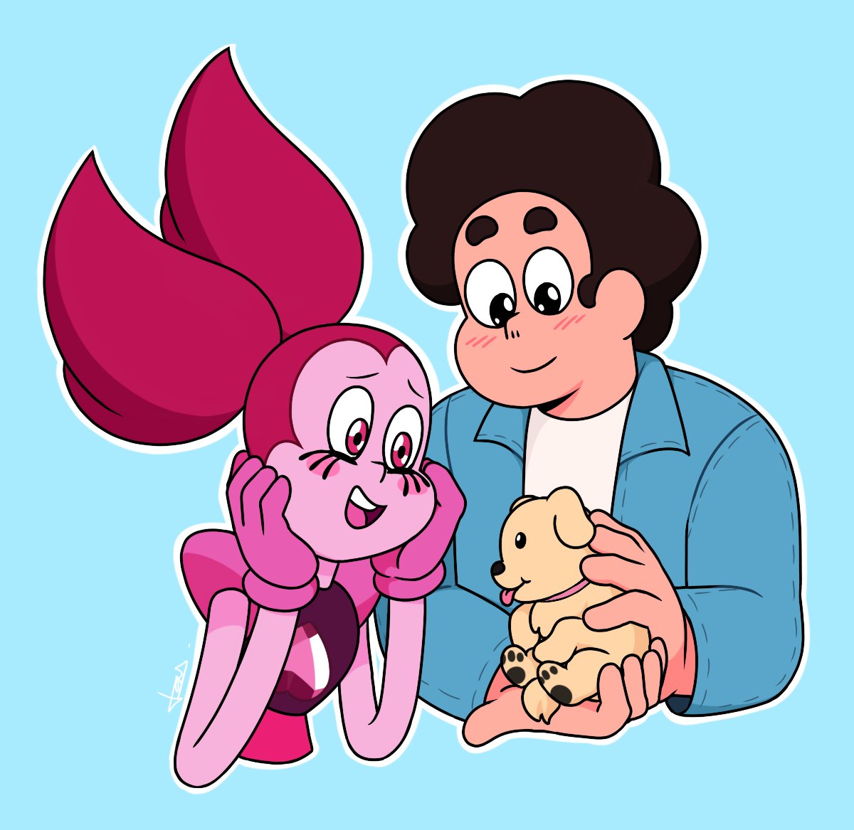 OpalTash's tweet photo. ❤️⭐🐶

#puppy #dog #stevenuniverse #stevenuniversefanart #stevenuniversespinel #spinel #stevinel #spiven #stevenxspinel #stevenandspinel #doodle #artofinstagram #instaart #illust #digitalart #digitalartist #cartoonnetwork #cute #stevenquartzuniverse #art #arte  #dibujodigital https://t.co/E255plHJWg
