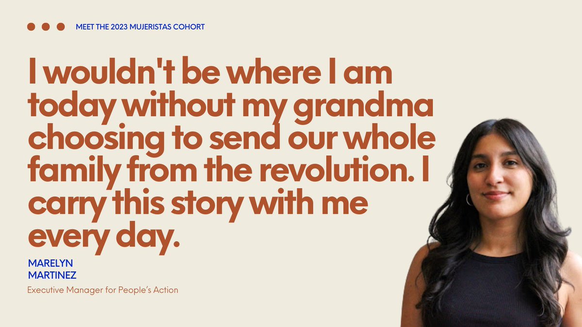 FIAnational's tweet photo. Meet Marelyn, one of the women in the 2023-2024 Mujeristas Cohort!

Mujeristas is a safe space for Latinas from Faith in Action staff, network, and partner orgs to grow, challenge one another, and step into their power. 

Learn more at our website: https://t.co/MjdXapbGBM https://t.co/89miio5Oqu