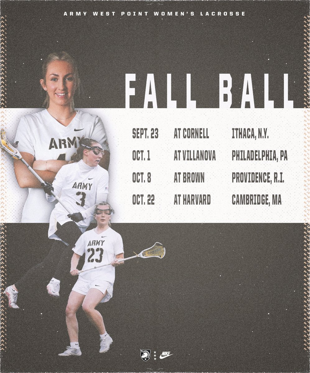 ArmyWP_WLax's tweet photo. 🗓️ FALL SCHEDULE DROP!

Catch us all around the northeast 🔜🍂

#GoArmy https://t.co/Nw7EoFZ8WD