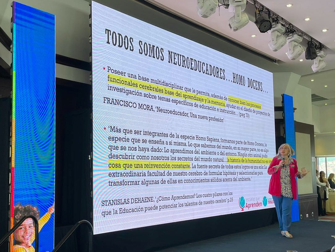 Hoy <a href="/carmenpellicer_/">Carmen Pellicer</a> desde #Bogotá aborda  los retos educativos que se nos plantean y da respuesta desde la neurodidáctica <a href="/NormaEdiciones/">Norma</a> #SoyEducaPrime