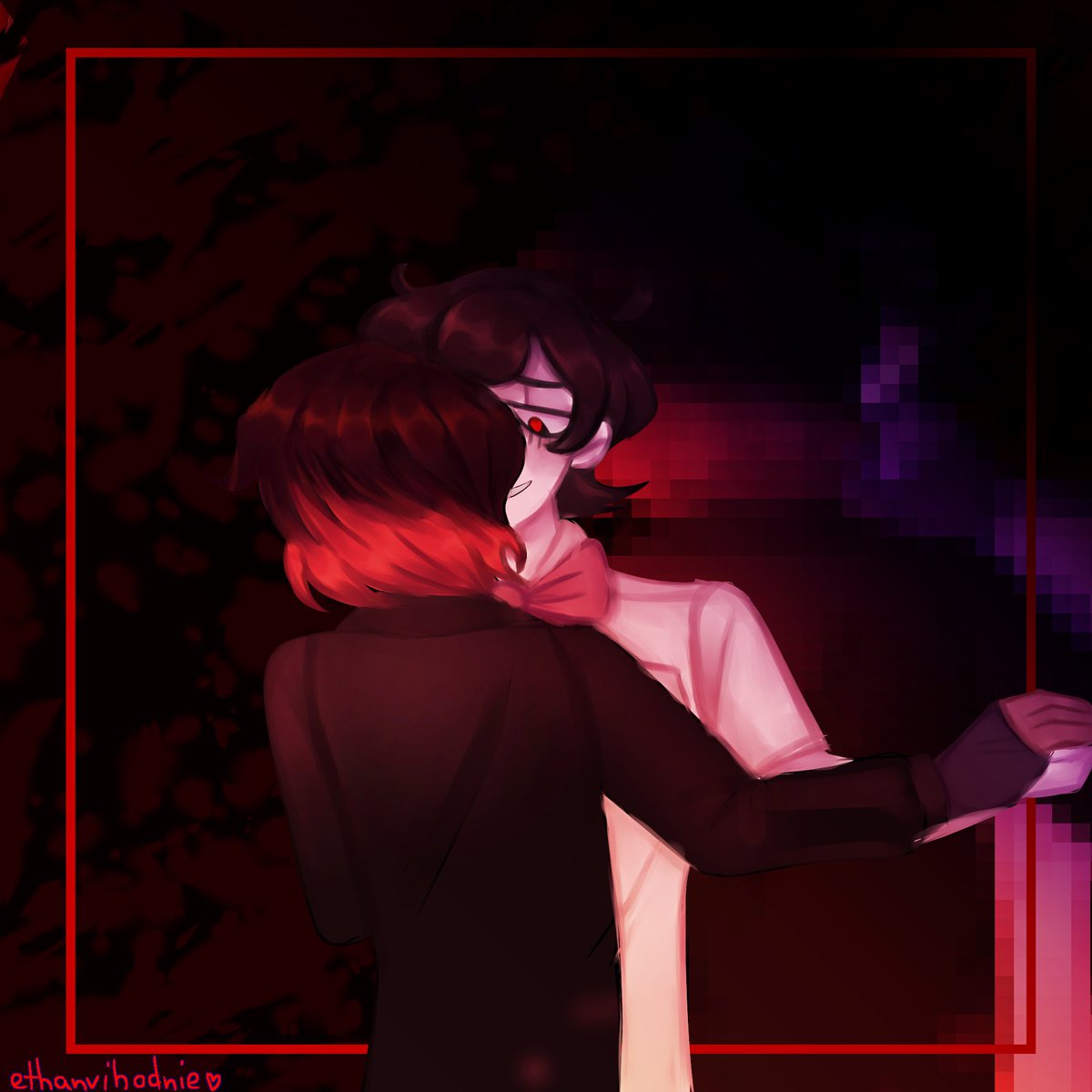 I forgot that I need to post something here too 🥀
.
 .
.
.
.
#spookymonthkevin #spookymonthethan #spookymonth #spookymonthfanart #fanart #ethanxkevin (?) #spookymonthau