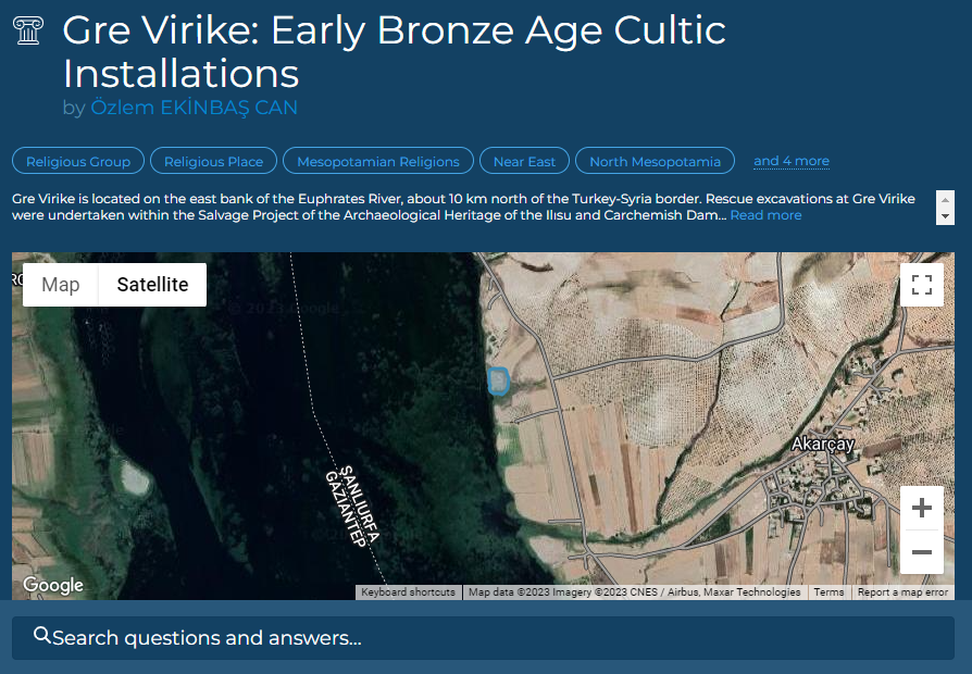 A_J_Danielson's tweet image. An exciting new entry for the DRH — Gre Virike! Thanks to Özlem Ekinbaş Can for this intriguing Early Bronze Age entry! @ReligionHistory

religiondatabase.org/browse/1942