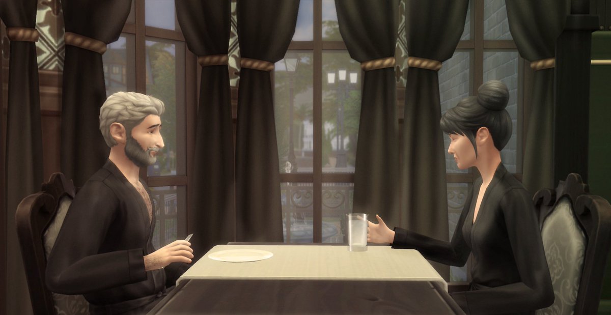 MrsMerleSimming's tweet image. And what’s worse: Gunther also forget and didn’t notice. And now he has no clue why the breakfast with Cornelia is a bit tense.
#TheSims4 #notanothergothslegacy