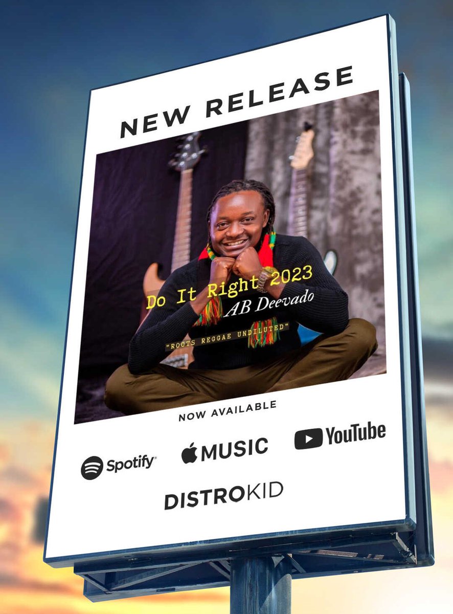 🔥Finally, 𝐒𝐭𝐫𝐞𝐚𝐦 &amp; 𝐃𝐨𝐰𝐧𝐥𝐨𝐚𝐝 𝐃𝐨𝐈𝐭𝐑𝐢𝐠𝐡𝐭𝟐𝟎𝟐𝟑 by @ 𝗔𝗕 𝗗𝗲𝗲𝘃𝗮𝗱𝗼
Link: open.spotify.com/album/4w4MtRiR… 
🎸🎷🎤 
#distrokid #doitright2023 #reggaemusic