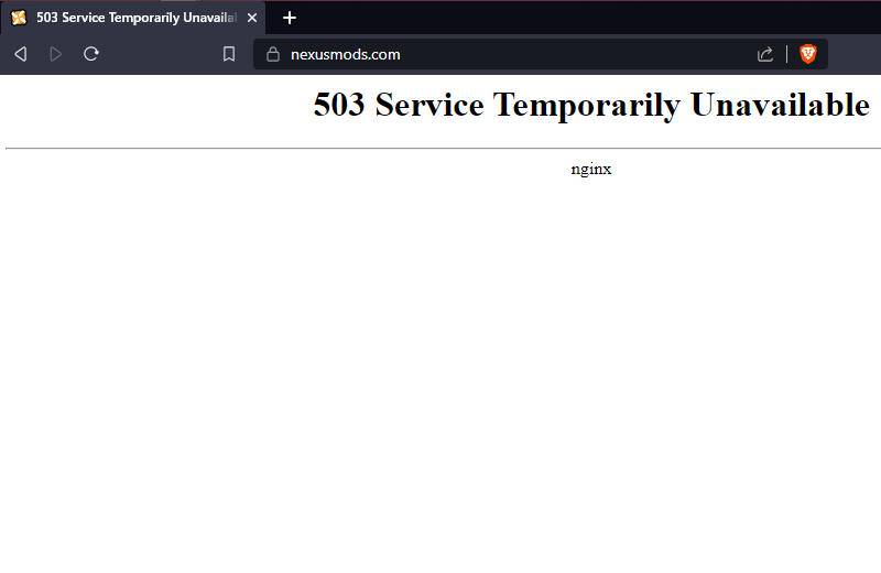 shijirou's tweet photo. #nexusmods 

Why is Nexusmods down I wonder? Scheduled maintenance or are they getting DDOSed due to the current "controversy". https://t.co/zp1EZoN9z8