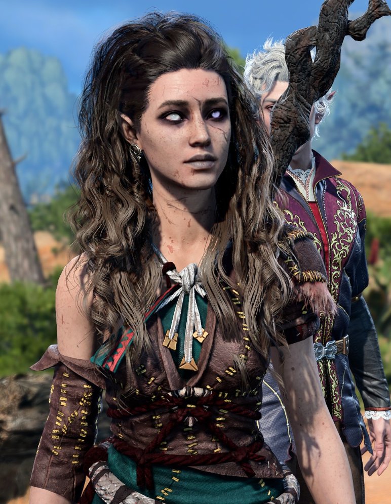 SharieFFXIV's tweet photo. I'm going to be taking part of a mini DND campaign, so I decided to create my character in BG3!

Meet Kali, my Reborn Circle of Spore's Druid!
#BG3 #bg3Tav #BaldurGate3 #BGTavTuesday #dungeonsanddragons https://t.co/AaGH2F3ifw