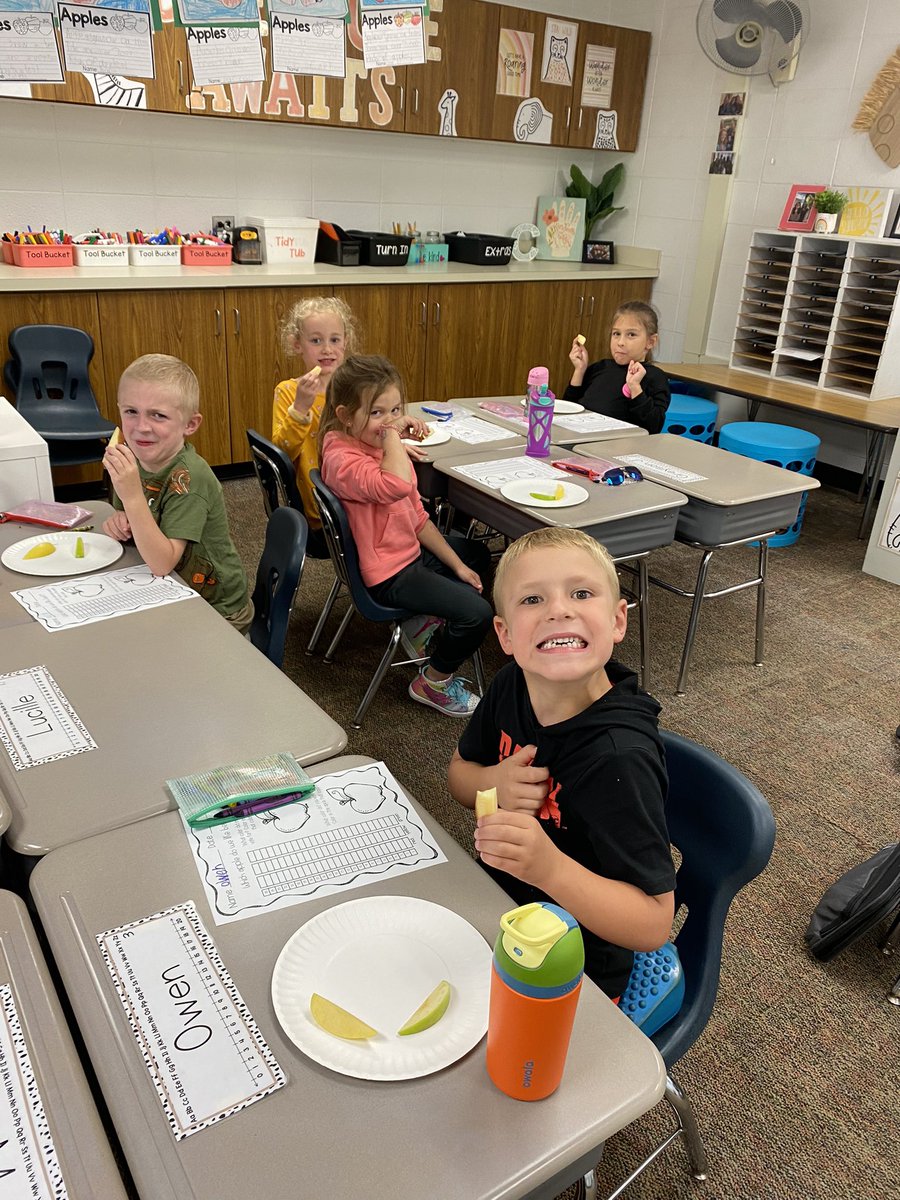 dclingingsmith1's tweet image. Apple taste testing 🍎💛🍏 What is your favorite? #fabulousfirsties #appletasting #applescience @VV_Voyagers