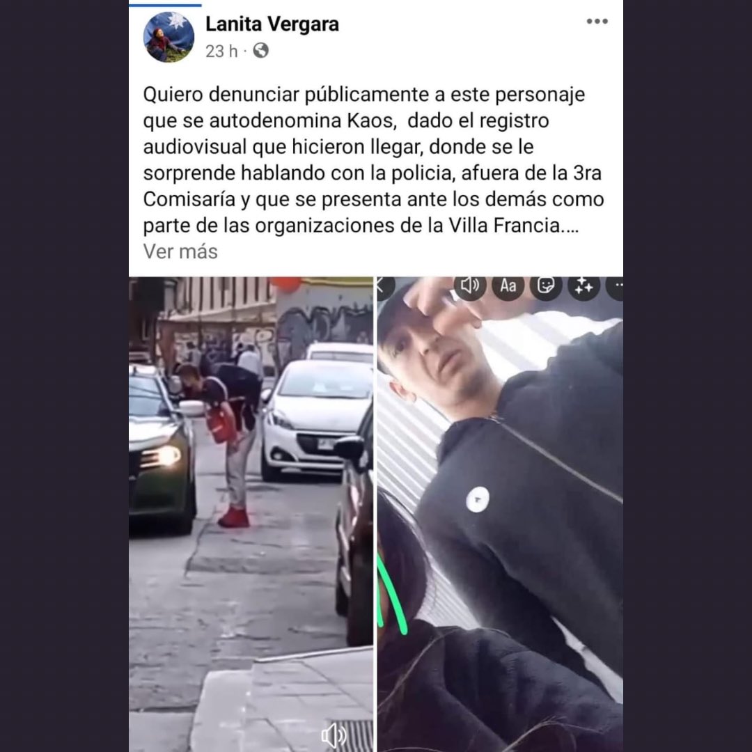 Rebelde_1312's tweet photo. Ahí el sapo qlo del Kaos, q mandaba a los pendex a cogotear en Digni. Charlando con la yuta y pidiendo lukas a nombre de la familia #VergaraToledo hagámoslo famoso al conchetumare DIFUNDA #AntiYuta #AntiSapos #VillaFrancia #ACAB https://t.co/VF0YTgaWWp