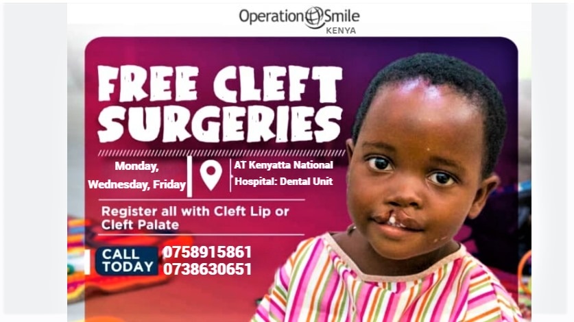 Operation Smile Kenya is supporting individuals with cleft lip and palate access comprehensive care including surgery.