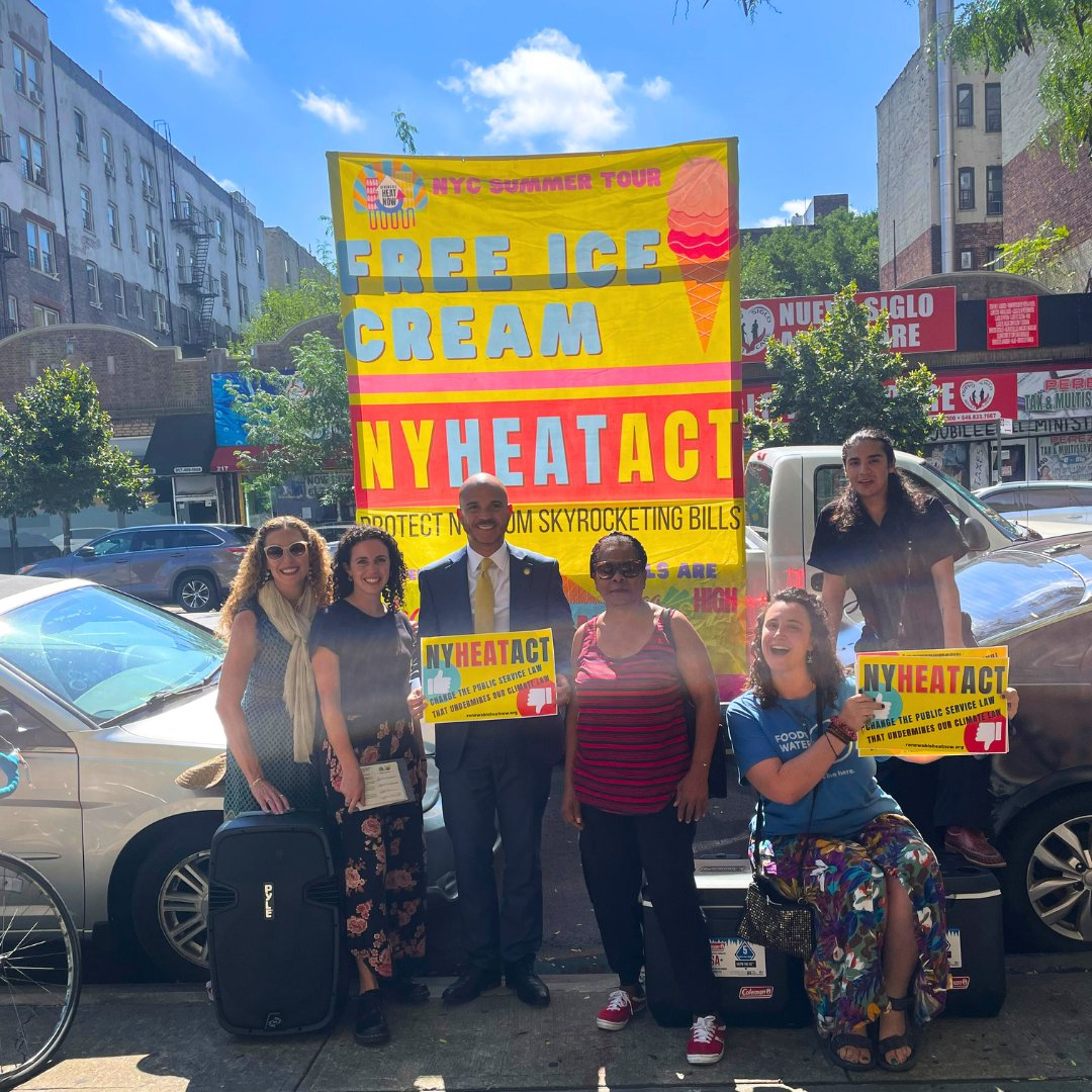 WE ACT for Environmental Justice (@weact4ej) on Twitter photo We joined @mannydelossanto, <a href="/foodandwater/">Food & Water Watch</a> & <a href="/aea_us/">Association for Energy Affordability, Inc.</a> to hand out some much needed free ice cream in Inwood in the last stop on our Hot, Broke Summer tour for the #nyheatact. @govkathyhochul, with soaring heat & energy bills, we need #NYHEAT to fight #climatechange & save NYers $. We joined @mannydelossanto, <a href="/foodandwater/">Food & Water Watch</a> & <a href="/aea_us/">Association for Energy Affordability, Inc.</a> to hand out some much needed free ice cream in Inwood in the last stop on our Hot, Broke Summer tour for the #nyheatact. @govkathyhochul, with soaring heat & energy bills, we need #NYHEAT to fight #climatechange & save NYers $.