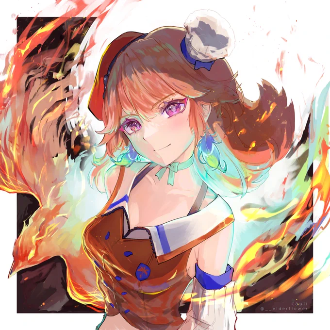  Happy 3rd Anniversary, Kiara I got to do the art for Hinotori in the KFP fan book, "Notes for our Phoenix Muse"!! #KFPicasso #3YearsOfKFP #KFPThe full fan book is available in the qrt  (it was really heartwarming reading all the messages hehe)  