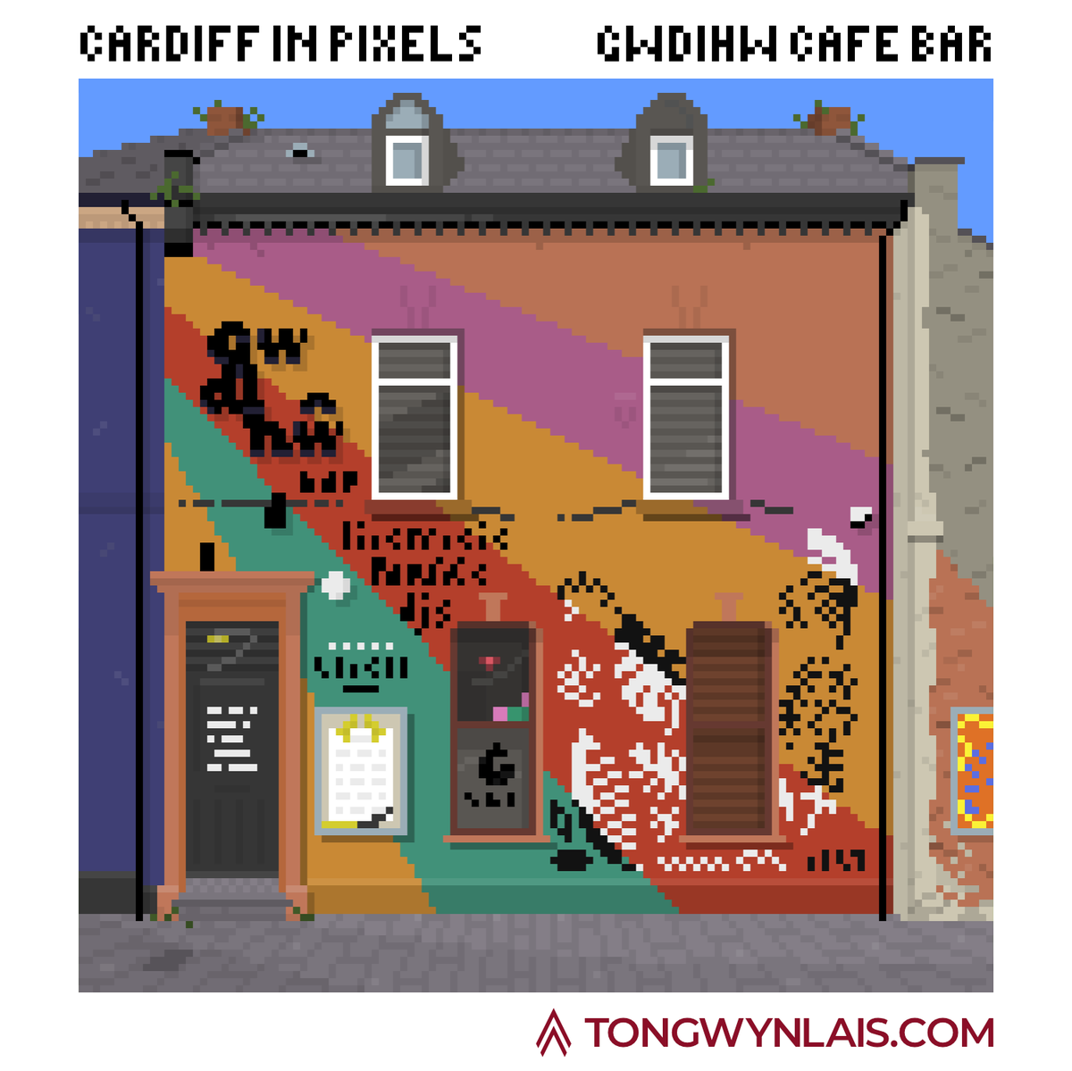 mytongwynlais's tweet photo. Cardiff in Pixels - Lost Cardiff (Series 3)
Gwdihŵ Café Bar
(128x128 pixels)
#Cardiff #PixelArtCardiff #PixelCardiff #PixelArt #Aseprite #IllustratingCardiff #CardiffInPixels #Gwdihŵ #Gwdihw https://t.co/yhcT0JFxMo