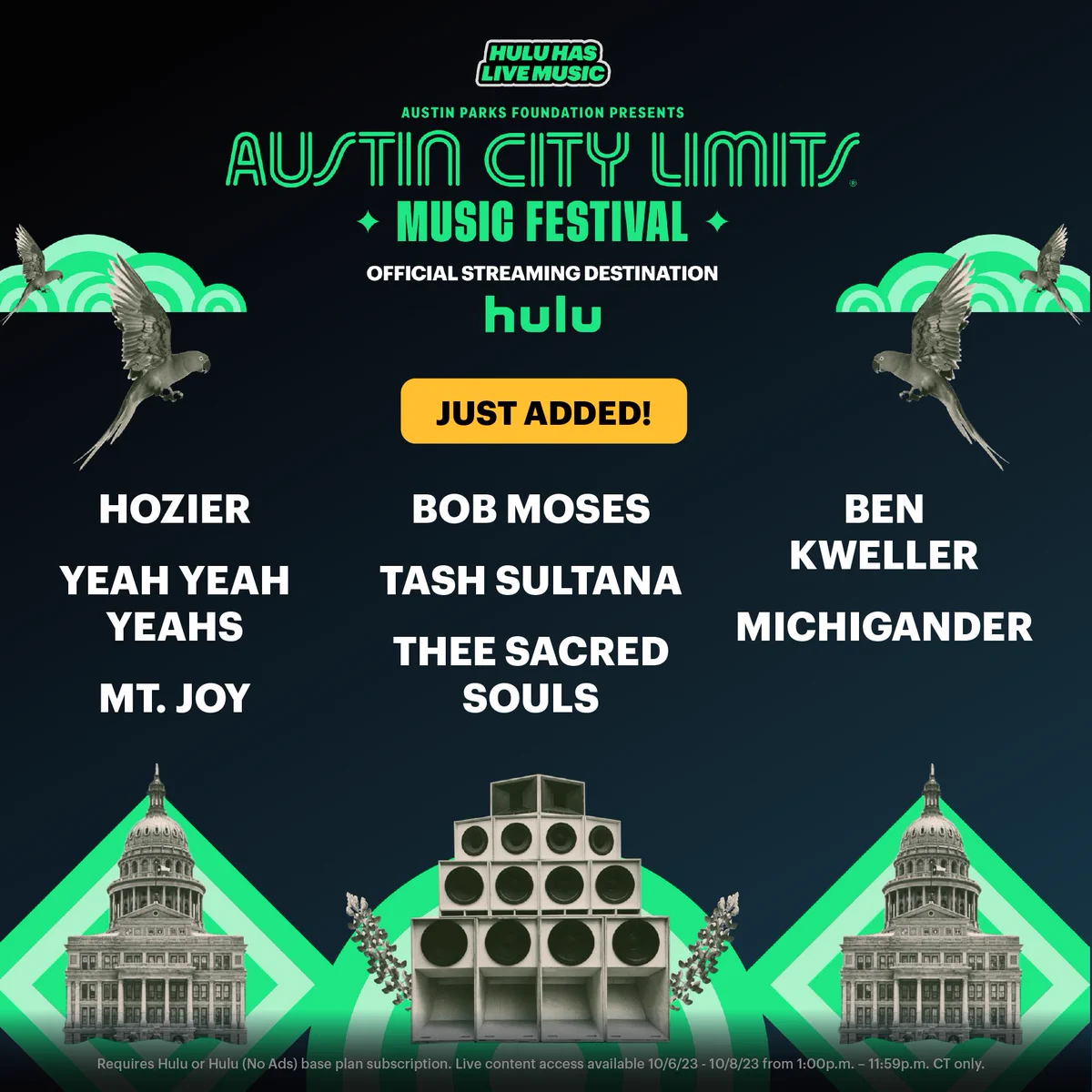ACL Fest live stream