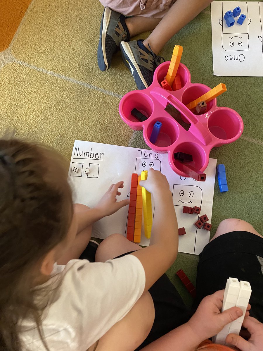 fcps_dye's tweet photo. Students worked together today to build two digit numbers! https://t.co/fZ2mCAixye