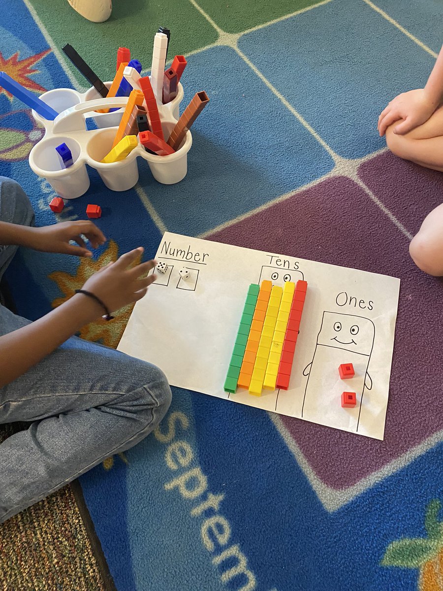 fcps_dye's tweet photo. Students worked together today to build two digit numbers! https://t.co/fZ2mCAixye