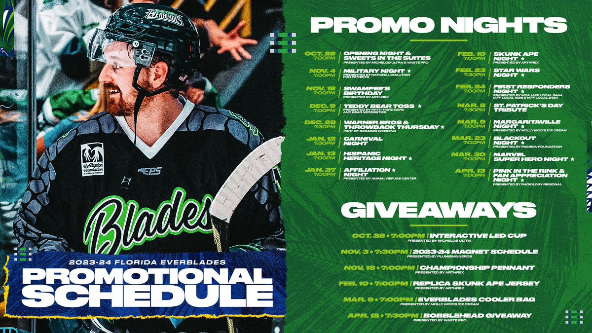 Our 2023-24 Promotional Schedule just dropped 🏆 Check it out below ⬇️
