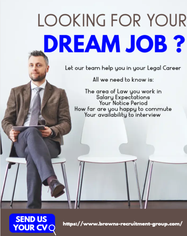 We are ready to help - please email kimberleypeterson@browns-recruitment-group.com

and she will get a member of the team to give you a call

#legalcareers #lawfirm #recruitment #dreamjob #dreambigworkhard #legalsecretary #paralegal #solicitor #feeearner