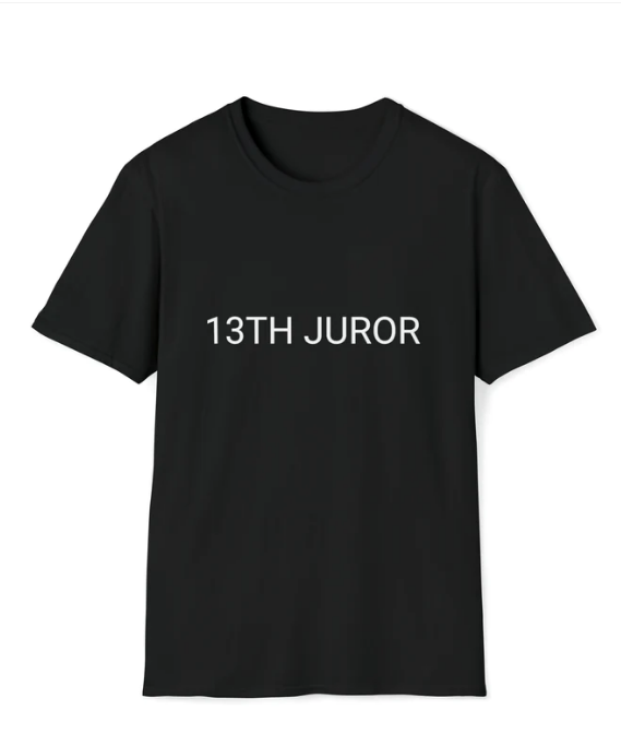 Everyone's favorite thing to be. Order in many colors and sizes.  #13thJuror 
#juror #CrimeTime #crime #CrimeNews 
crimeandcask.com/products/13th-…