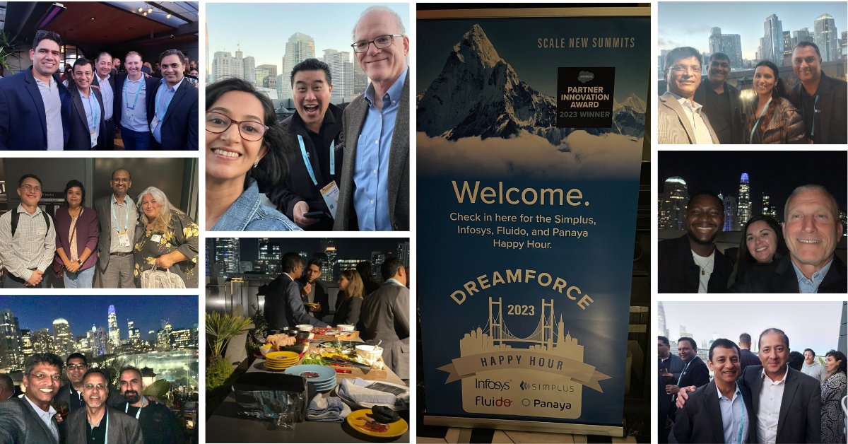 Here's the opening kick (off)🎉 Dreamforce 2023 has officially begun! Come say hello at Booth 300. <a href="/simplusnow/">Simplus</a> <a href="/Infosys/">Infosys</a> <a href="/FluidoTweets/">Fluido</a> #DF23