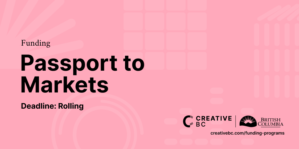 The Passport to Markets Fund offers travel support to BC based film, TV, digital media, media producers, sales agents & book publishers. This program increases access to international markets, conferences, co-production & co-financing events. Learn more: creativebc.com/services/fundi…