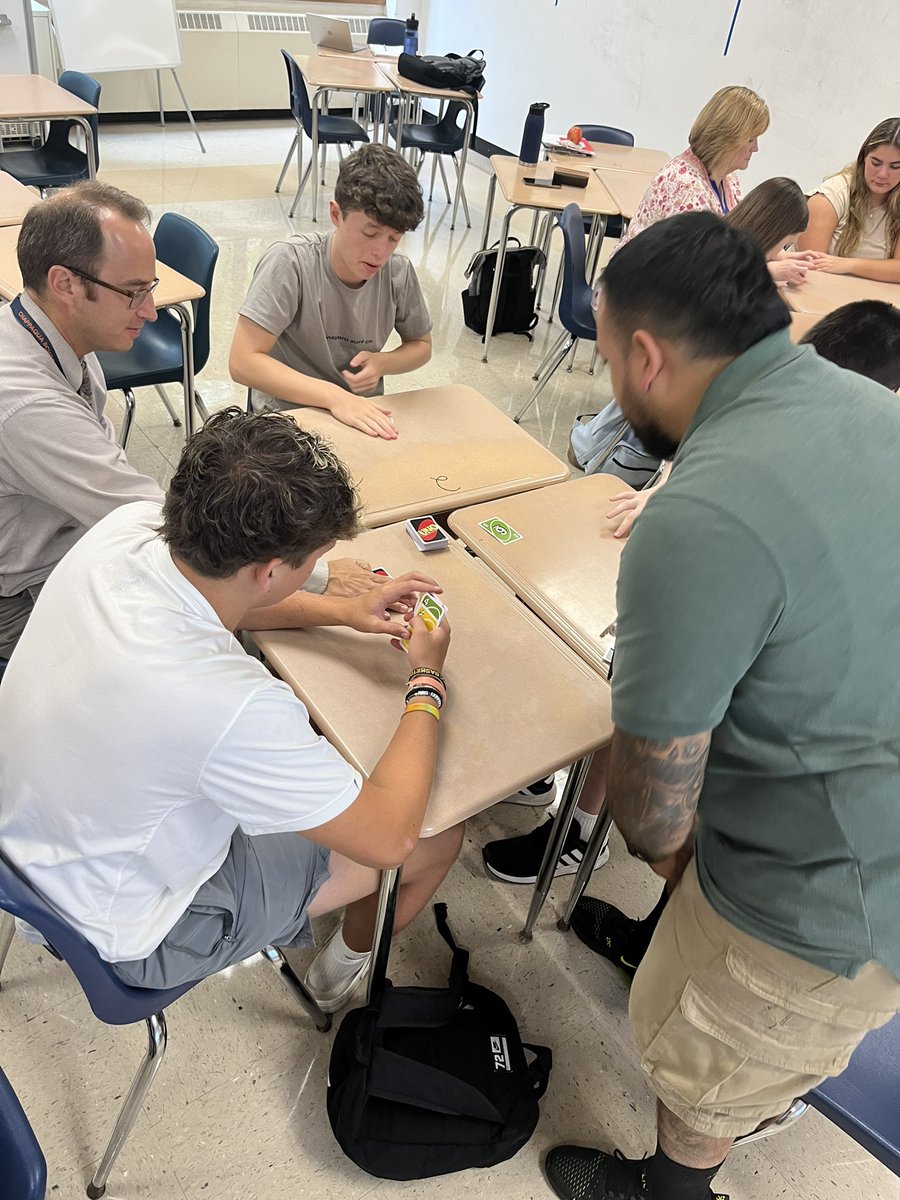 JessicaLeitman's tweet photo. #Team202 played some intense UNO games today. Ask us how it connects to learning about PROOFS! #geometry #UNO #wearechappaqua #iteachmath @MrInhaber @jsullivan165 @Lauren_Olmo @Greeley_Math @ski626 https://t.co/oPMBNPgfCD