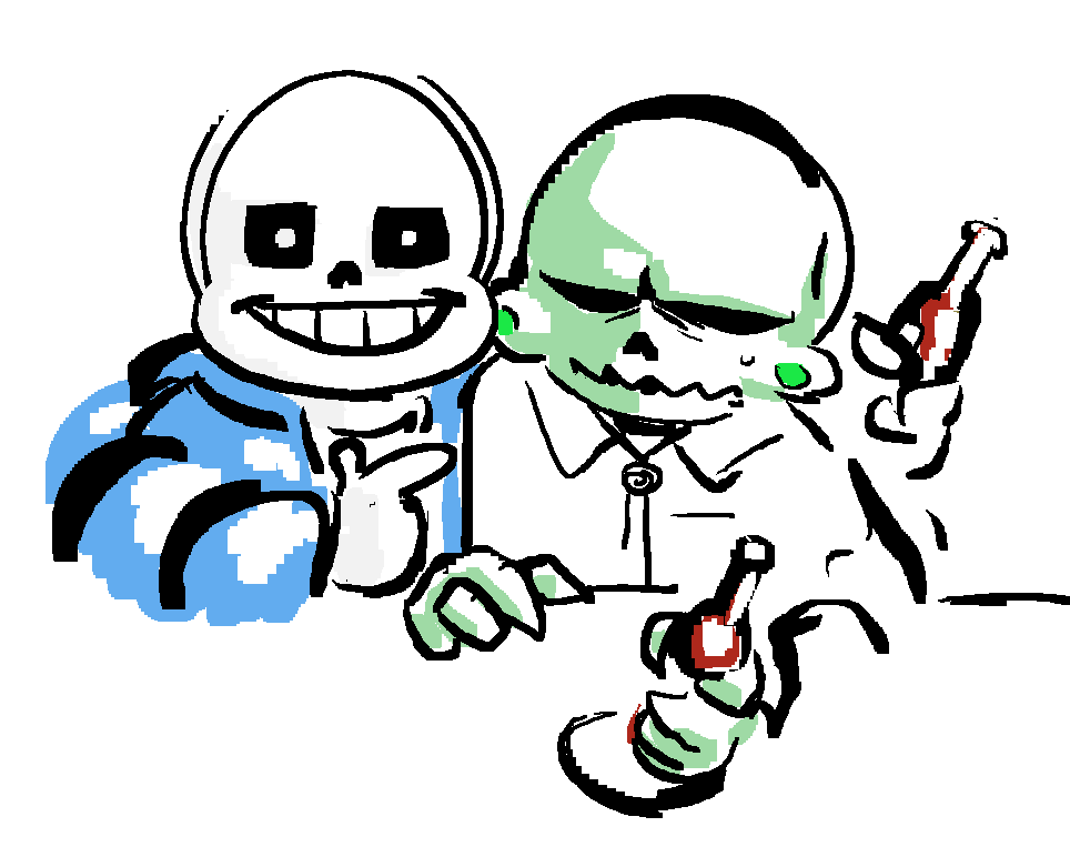 sans and the alternate calliope are friends