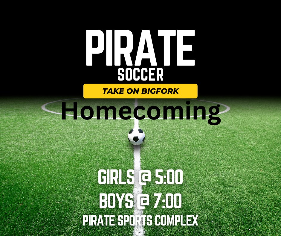 PolsonPirates's tweet photo. Come support or soccer teams at 5:00 and 7:00 for homecoming! https://t.co/uvtGouYO40
